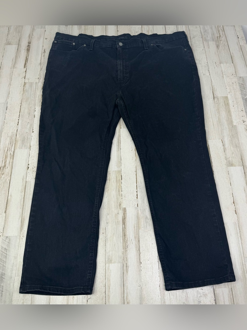Levis 541 Jeans Mens 50x29 Black Relaxed Fit Straight Leg Denim Classic